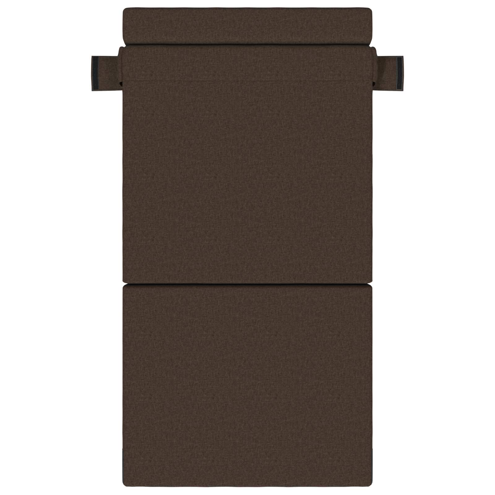 Klappsofa Bett Taupe 70 x 72 x 60 cm Stoff