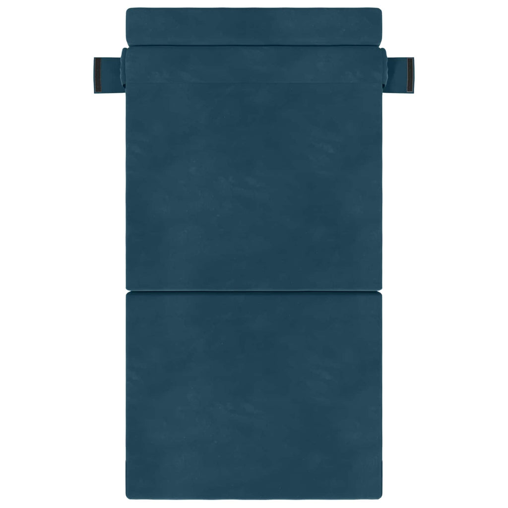 Klappsofa Bett Blau 70 x 72 x 60 cm Stoff