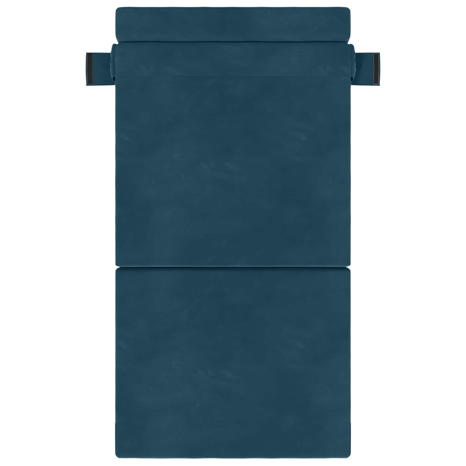 Klappsofa Bett Blau 70 x 72 x 60 cm Stoff