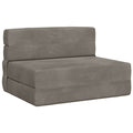 Klappsofa Bett Hellgrau 70 x 72 x 60 cm Stoff