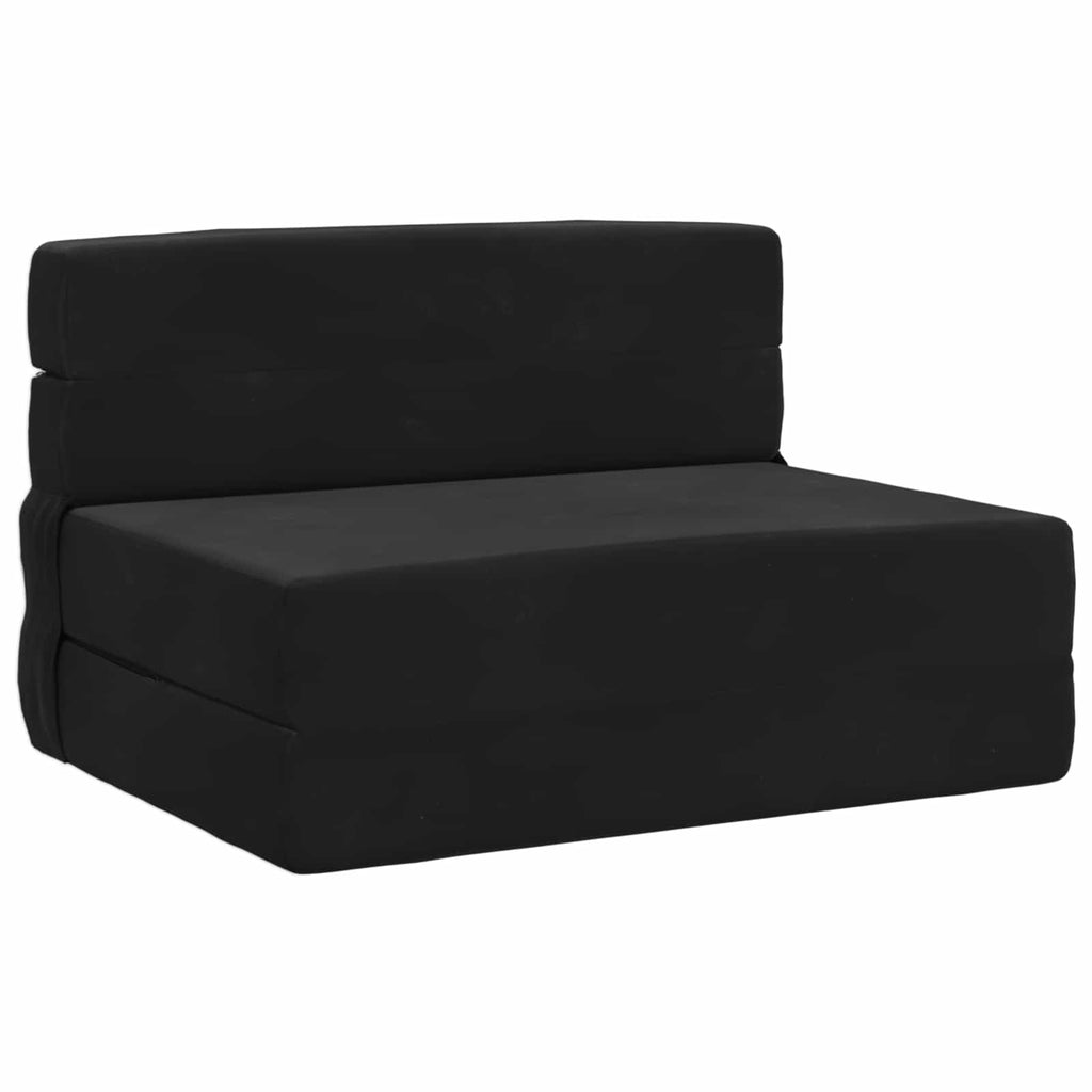 Klappsofa Bett Schwarz 70 x 72 x 60 cm Stoff