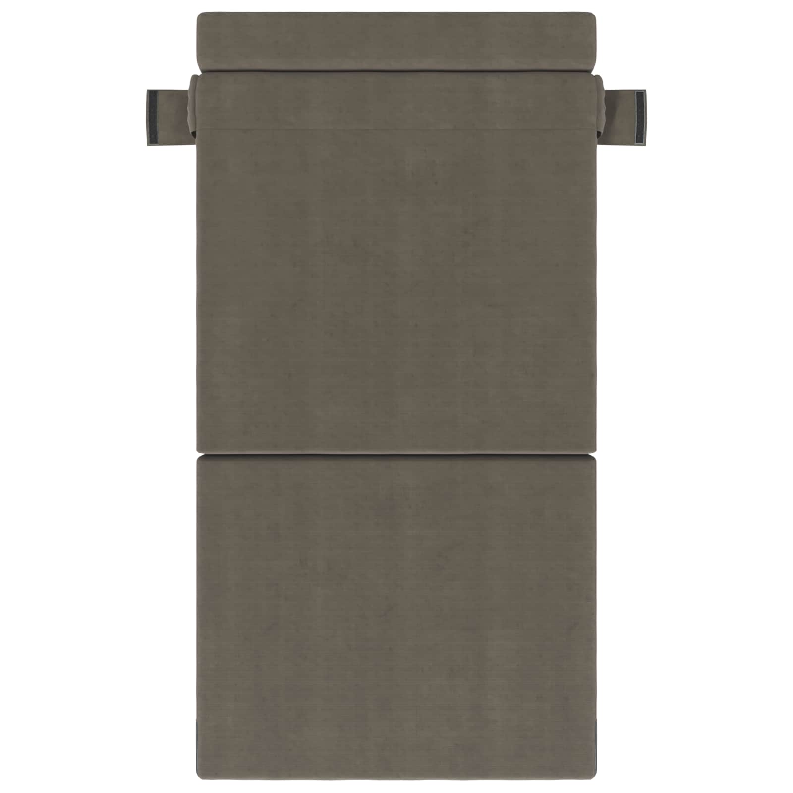 Klappsofa Bett Hellgrau 70 x 72 x 60 cm Stoff
