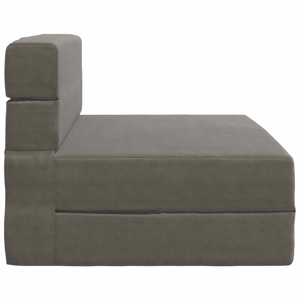 Klappsofa Bett Hellgrau 70 x 72 x 60 cm Stoff