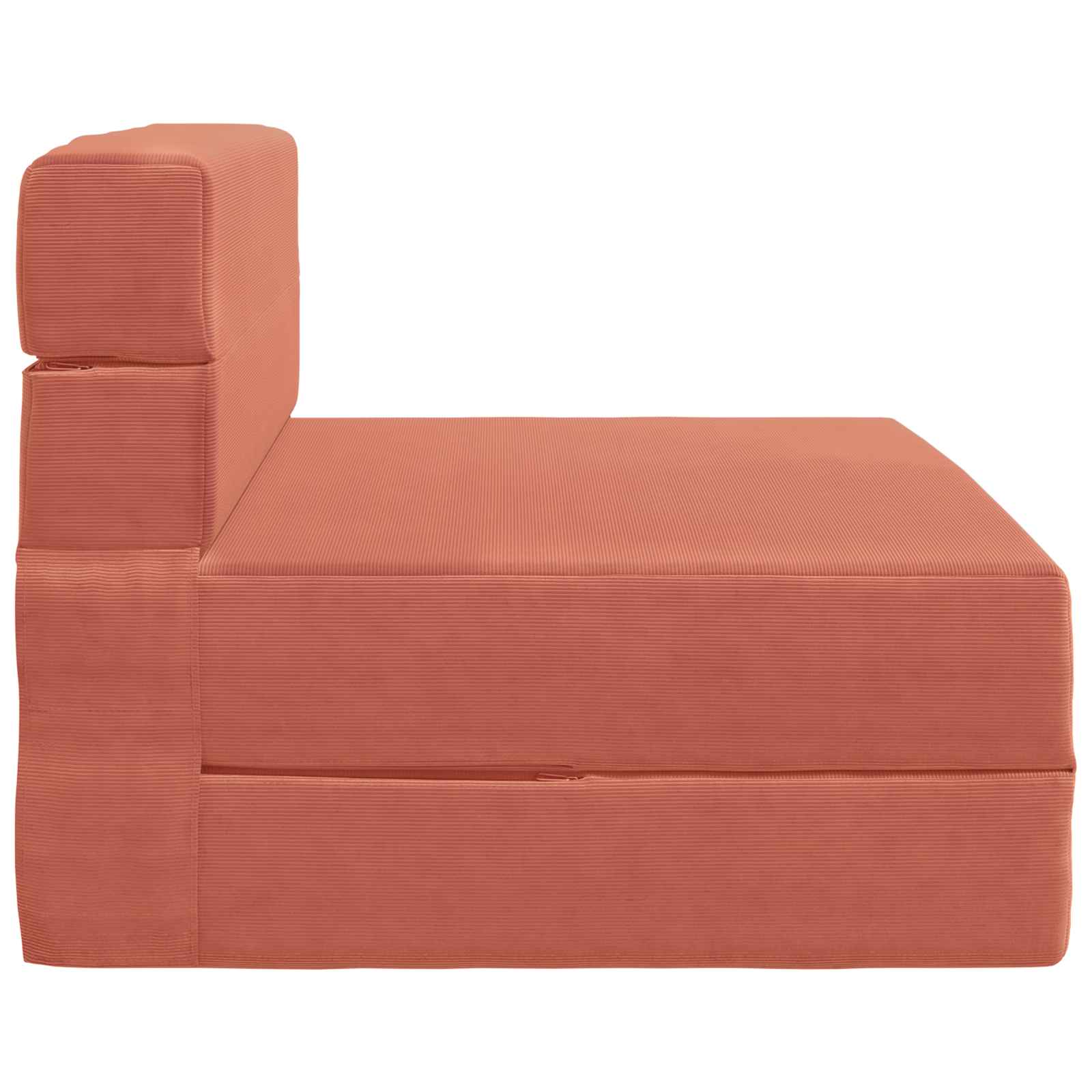 Klappsofa Bett Rot-Orange 70 x 72 x 60 cm Stoff