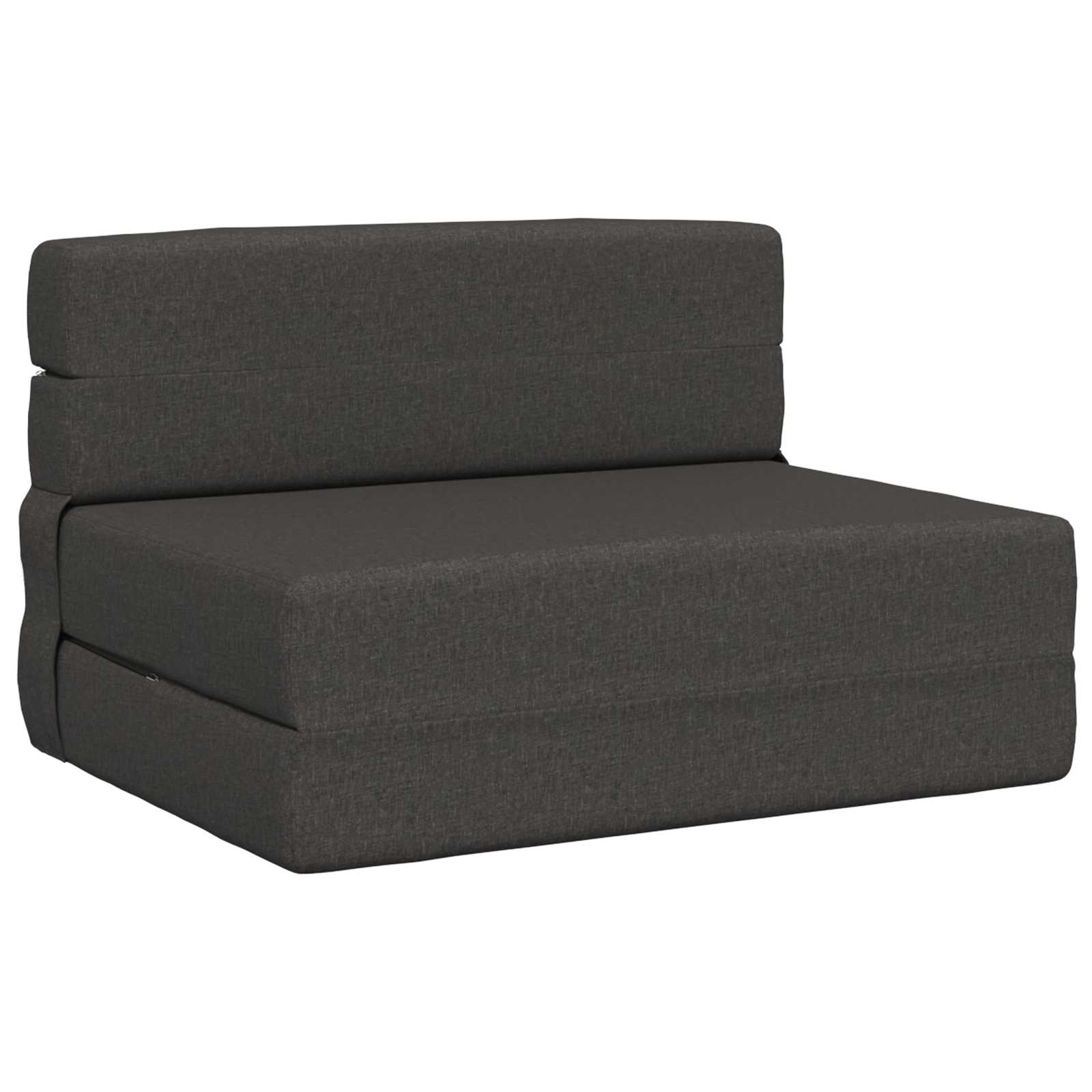 Klappsofa Bett Dunkelgrau 70 x 80 x 60 cm Stoff
