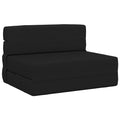 Klappsofa Bett Schwarz 70 x 80 x 60 cm Stoff