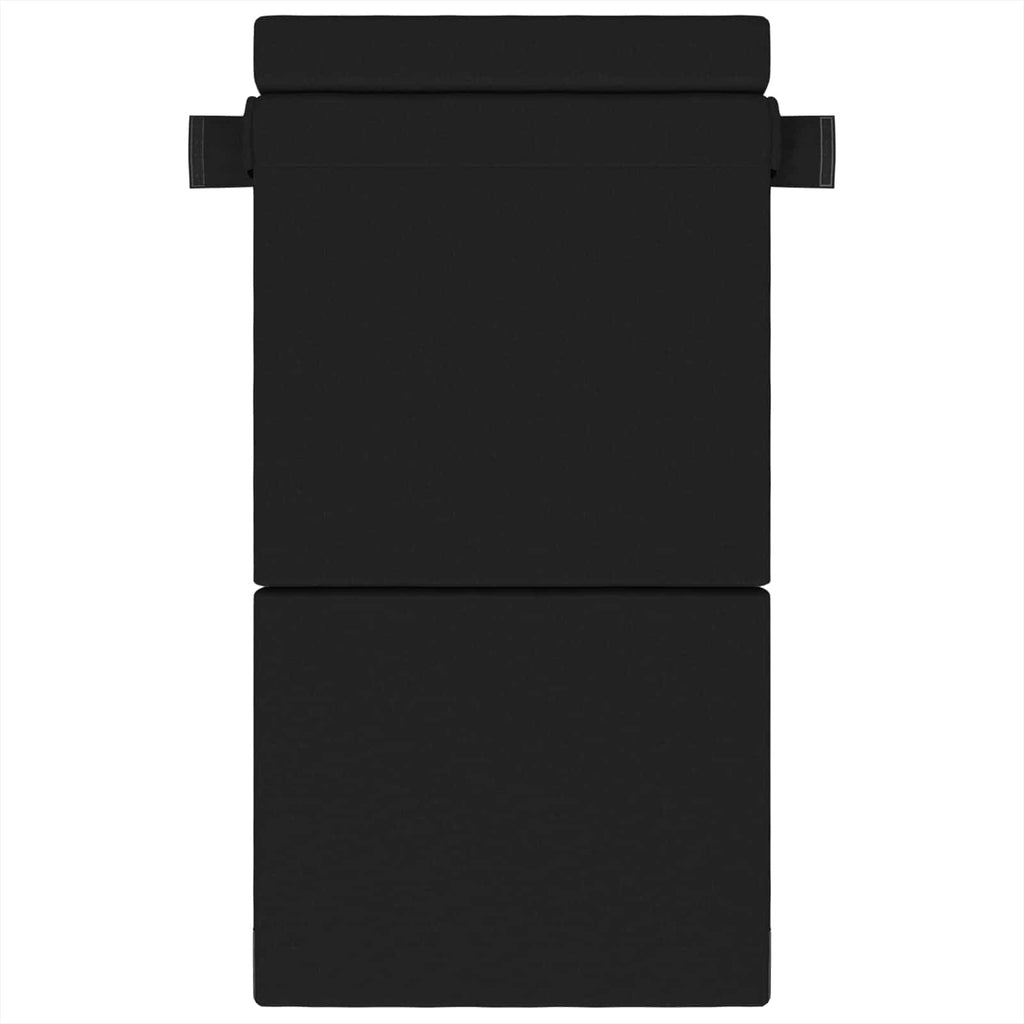 Klappsofa Bett Schwarz 70 x 80 x 60 cm Stoff