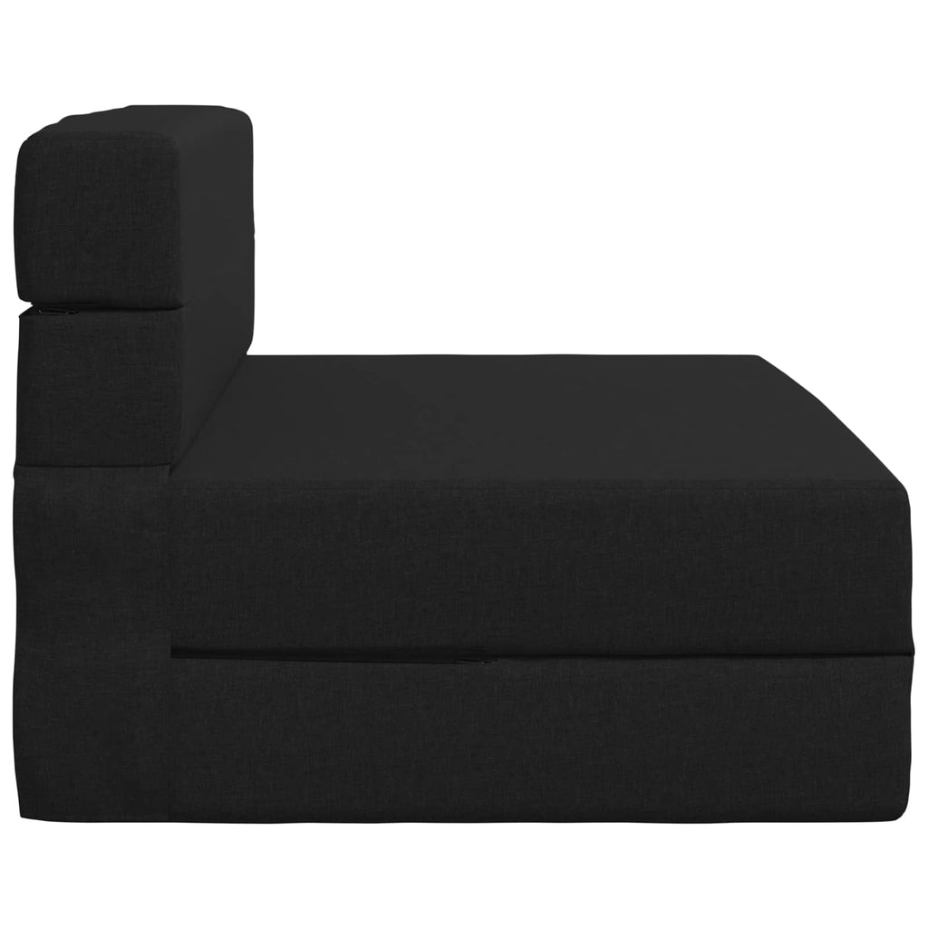 Klappsofa Bett Schwarz 70 x 80 x 60 cm Stoff
