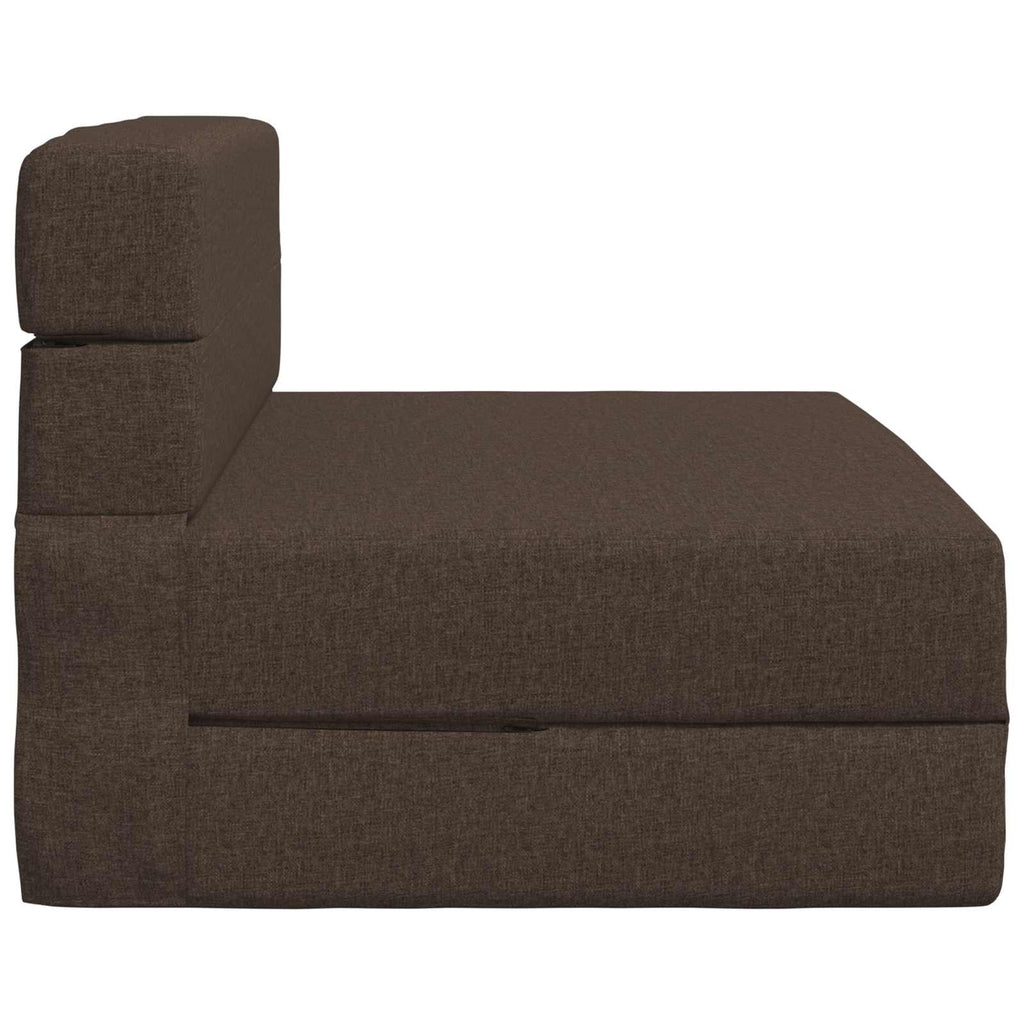 Klappsofa Bett Taupe 70 x 80 x 60 cm Stoff