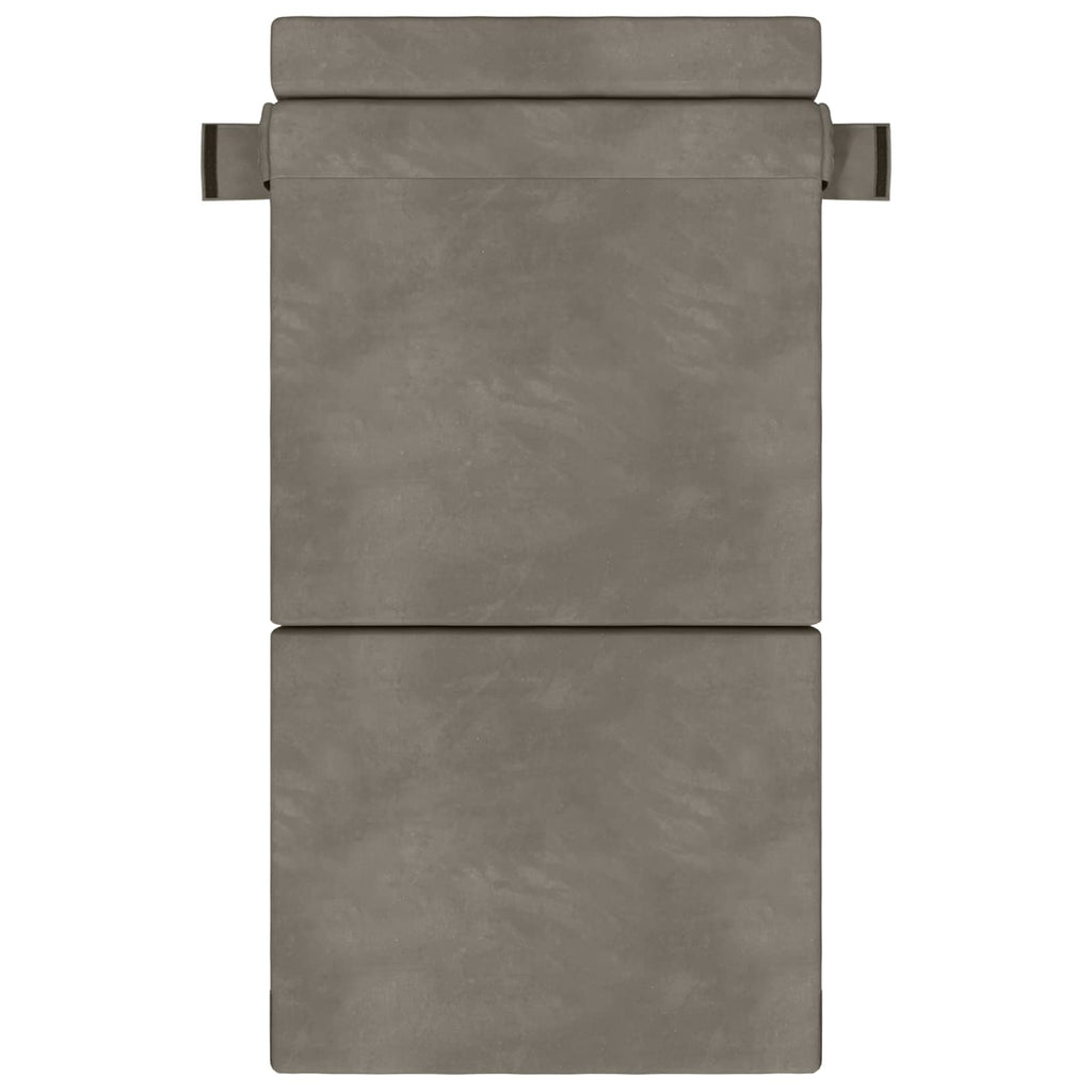 Klappsofa Bett Hellgrau 70 x 80 x 60 cm Stoff