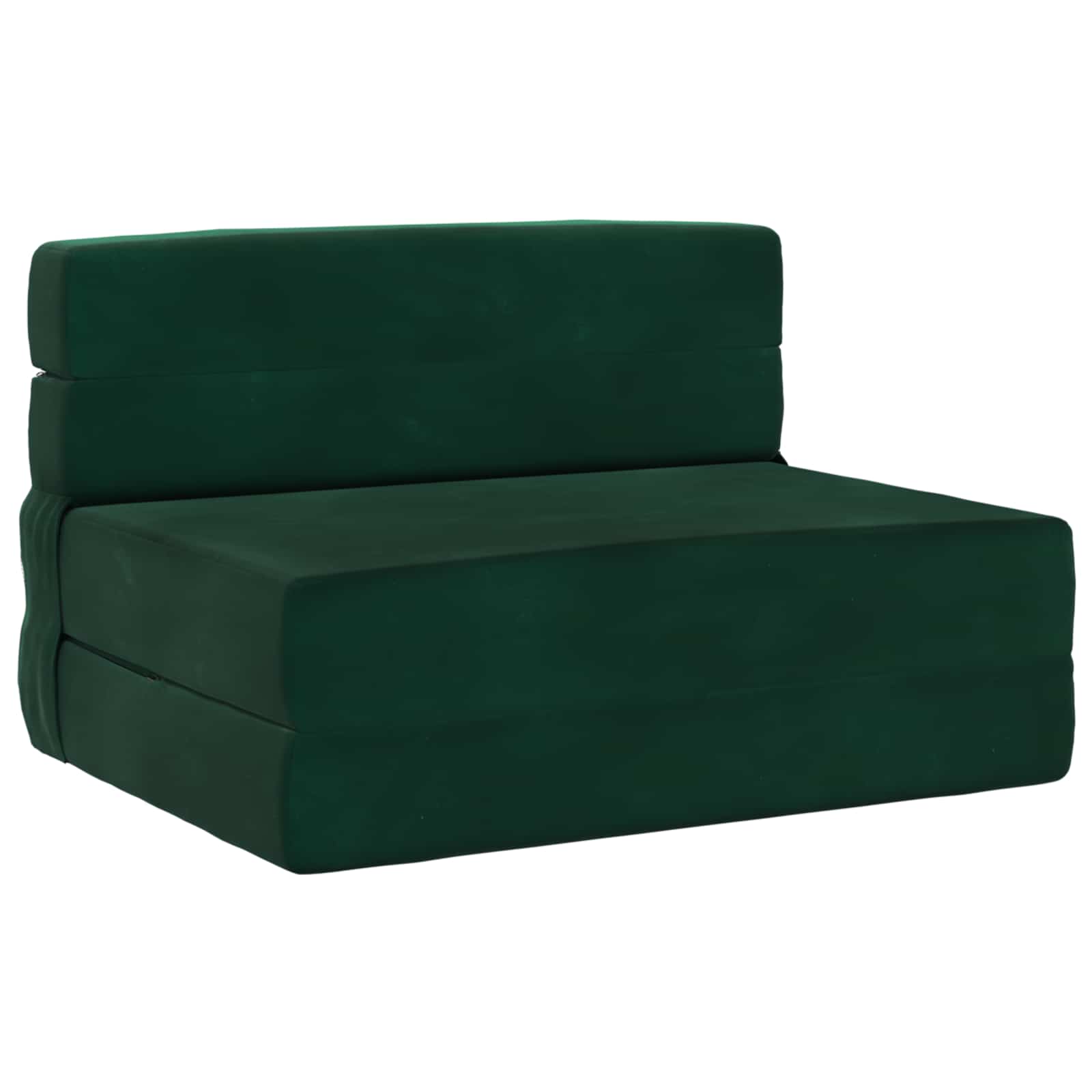 Klappsofa Bett Dunkelgrün 70 x 80 x 60 cm Stoff