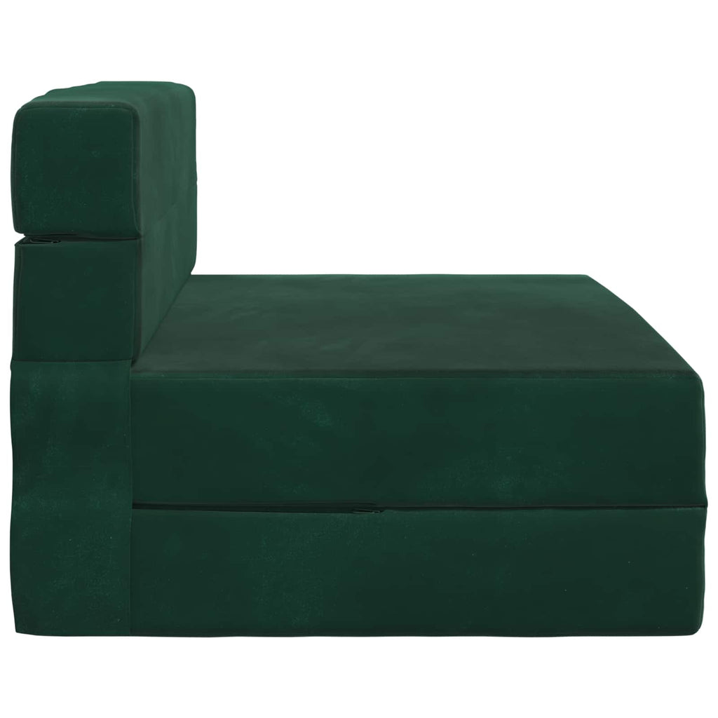 Klappsofa Bett Dunkelgrün 70 x 80 x 60 cm Stoff