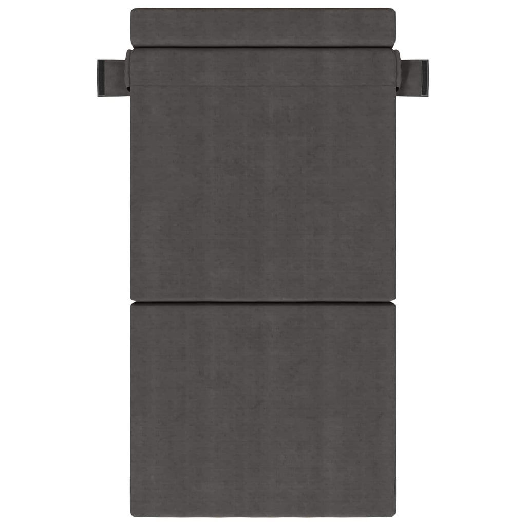 Klappsofa Bett Dunkelgrau 70 x 80 x 60 cm Stoff