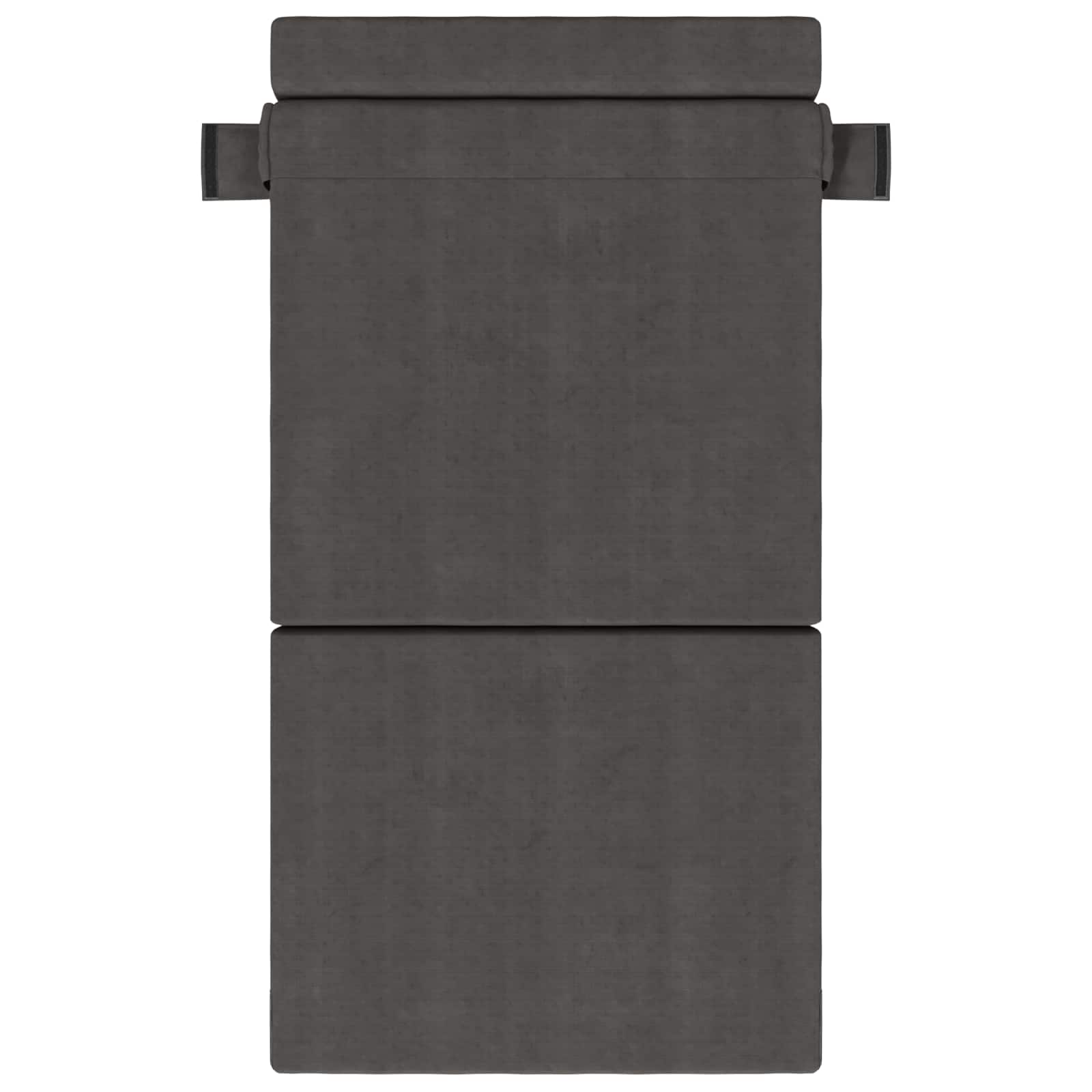 Klappsofa Bett Dunkelgrau 70 x 80 x 60 cm Stoff