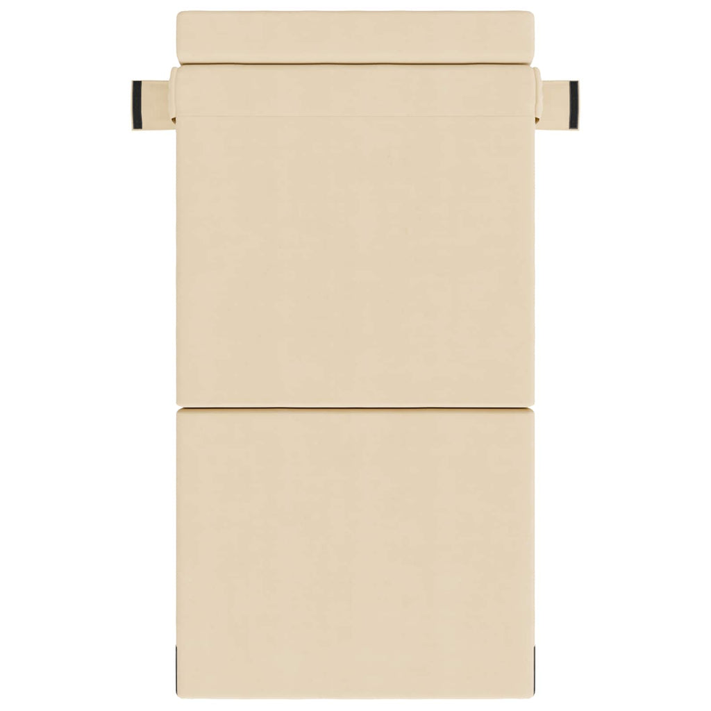 Klappsofa Bett Creme 70 x 80 x 60 cm Stoff