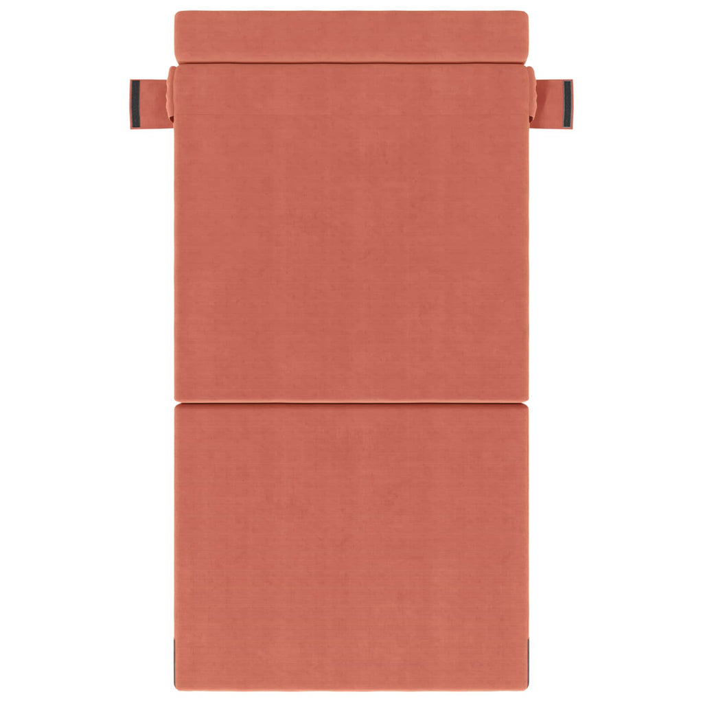Klappsofa Bett Rot-Orange 70 x 80 x 60 cm Stoff