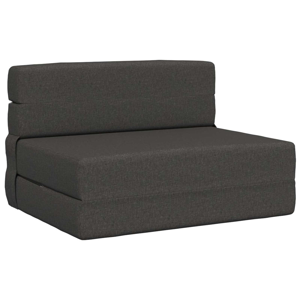 Klappsofa Bett Dunkelgrau 100 x 80 x 60 cm Stoff
