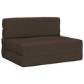 Klappsofa Bett Taupe 100 x 80 x 60 cm Stoff