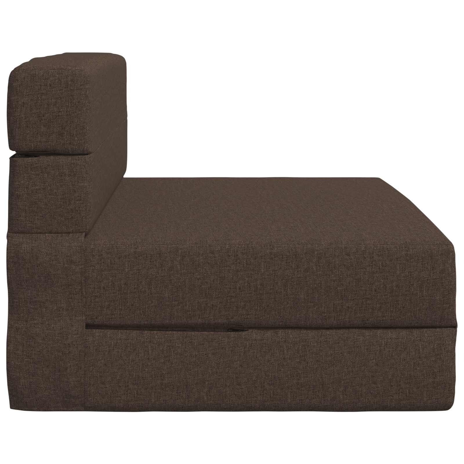 Klappsofa Bett Taupe 100 x 80 x 60 cm Stoff
