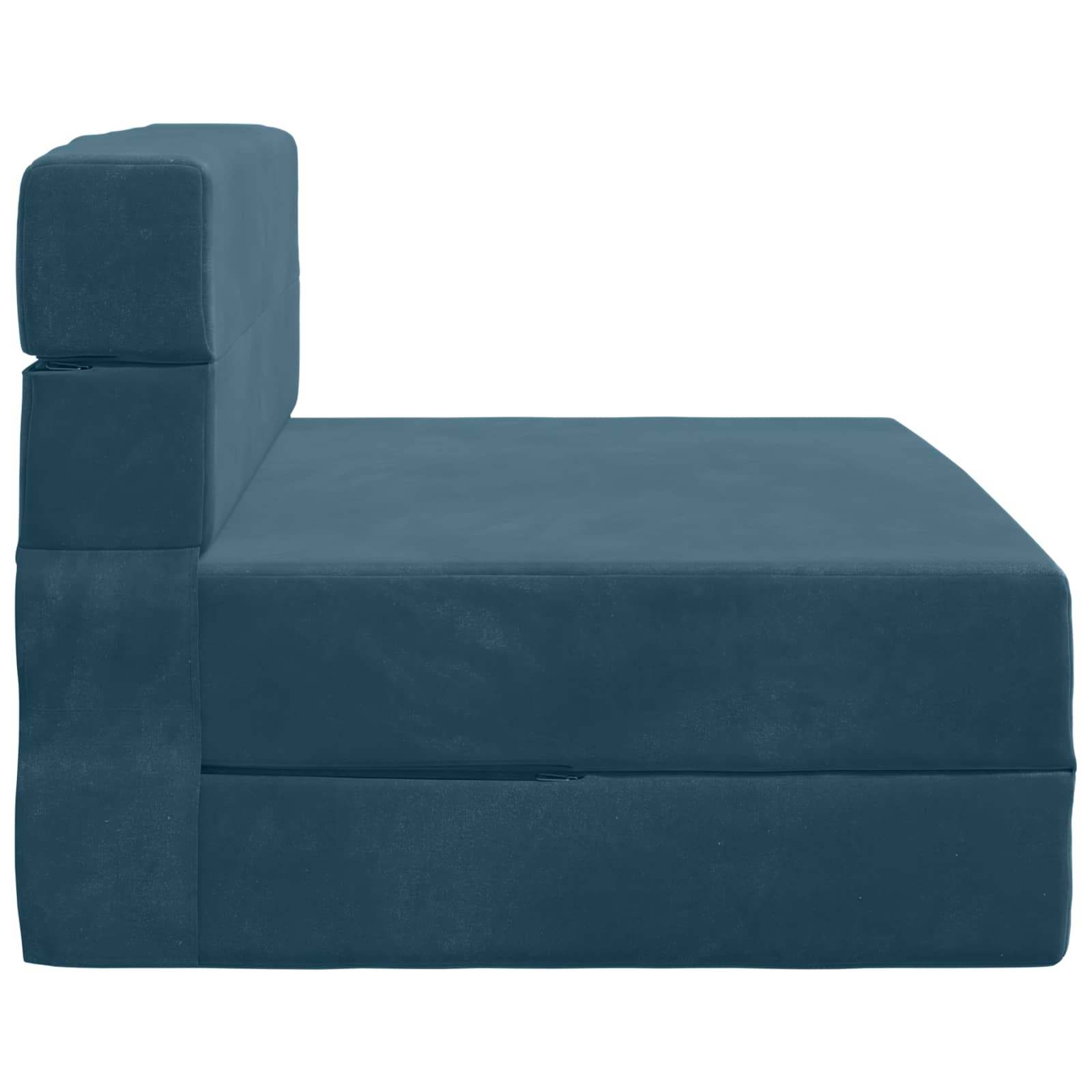 Klappsofa Bett Blau 100 x 80 x 60 cm Stoff
