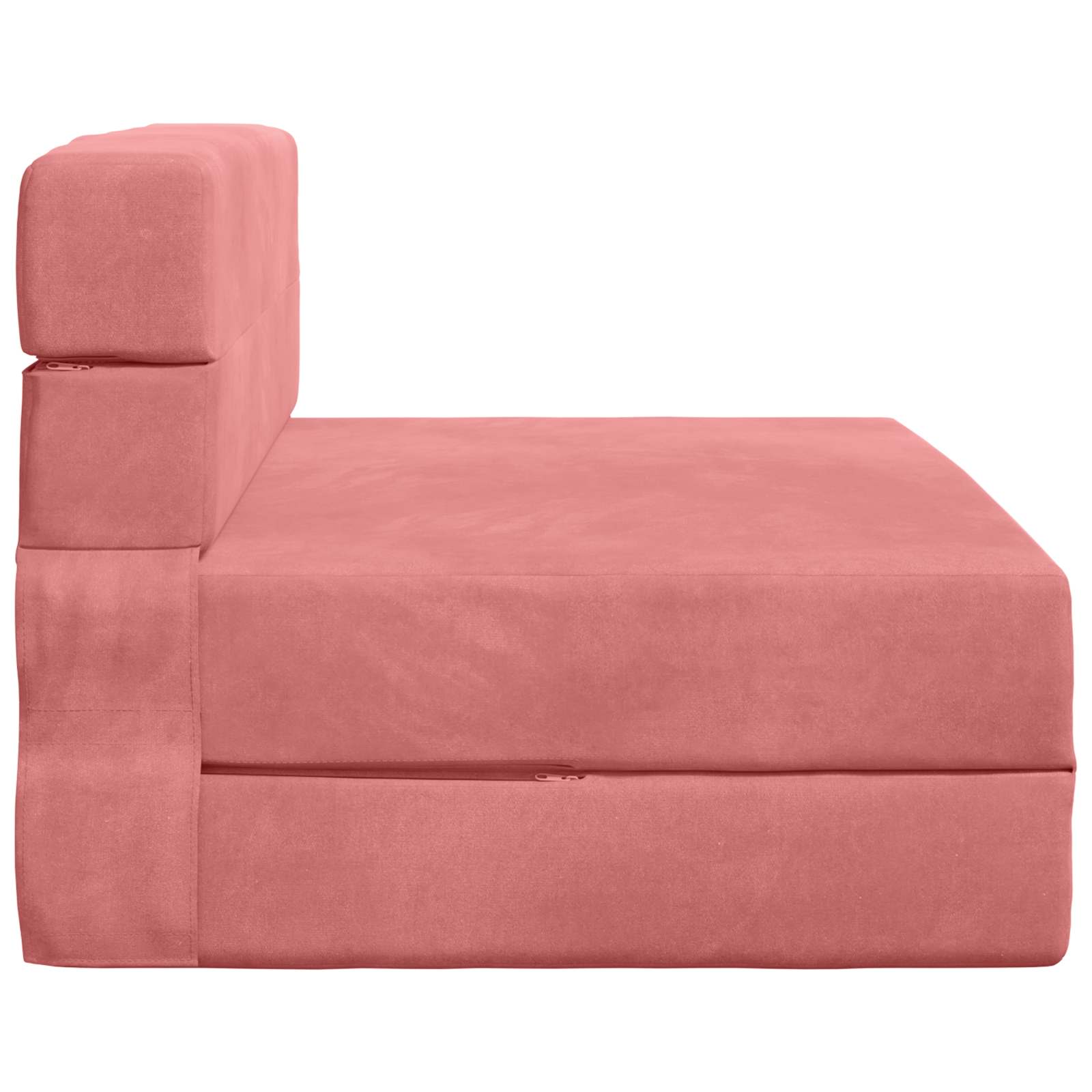 Klappsofa Bett Rosa 100 x 80 x 60 cm Stoff