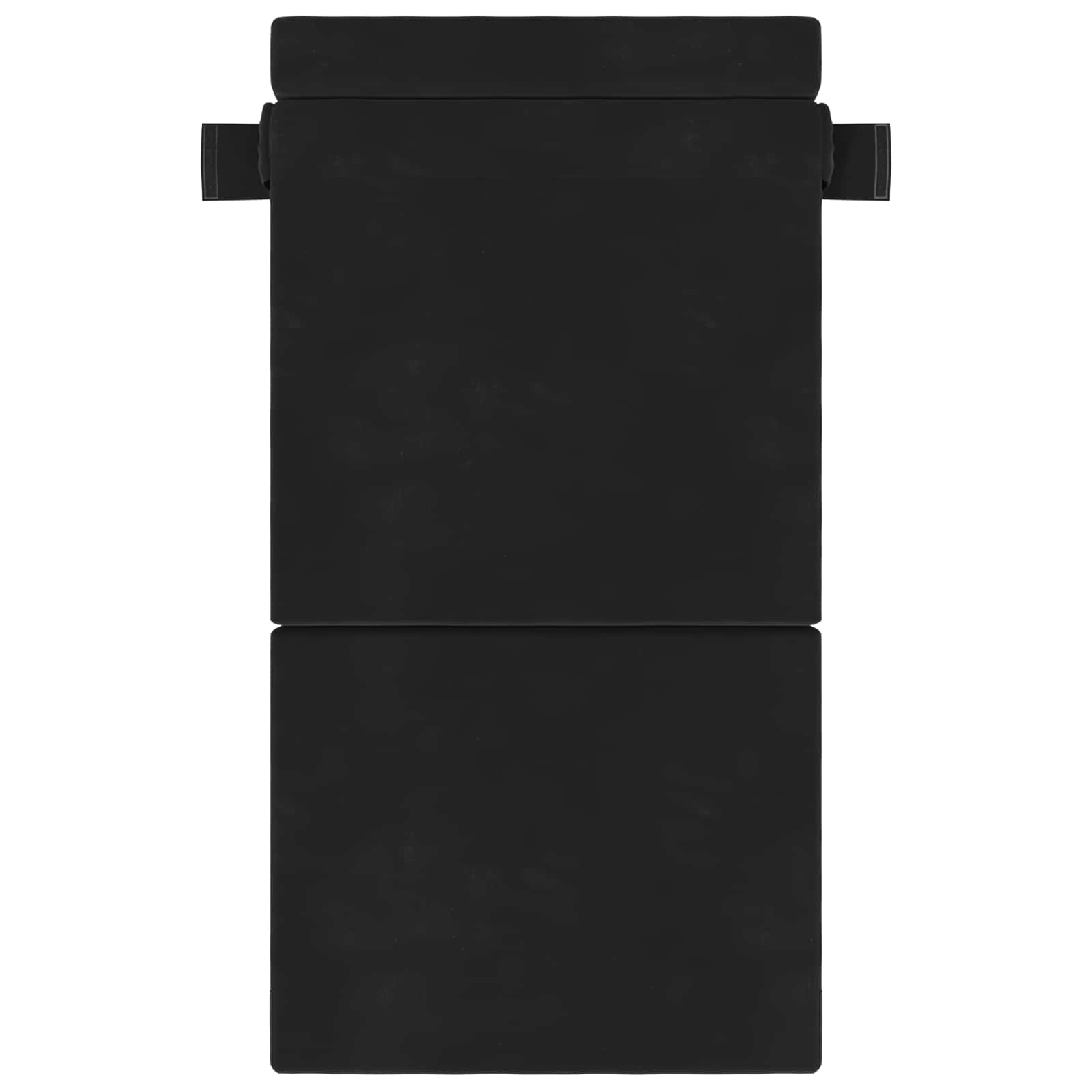 Klappsofa Bett Schwarz 100 x 80 x 60 cm Stoff