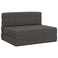 Klappsofa Bett Dunkelgrau 100 x 80 x 60 cm Stoff