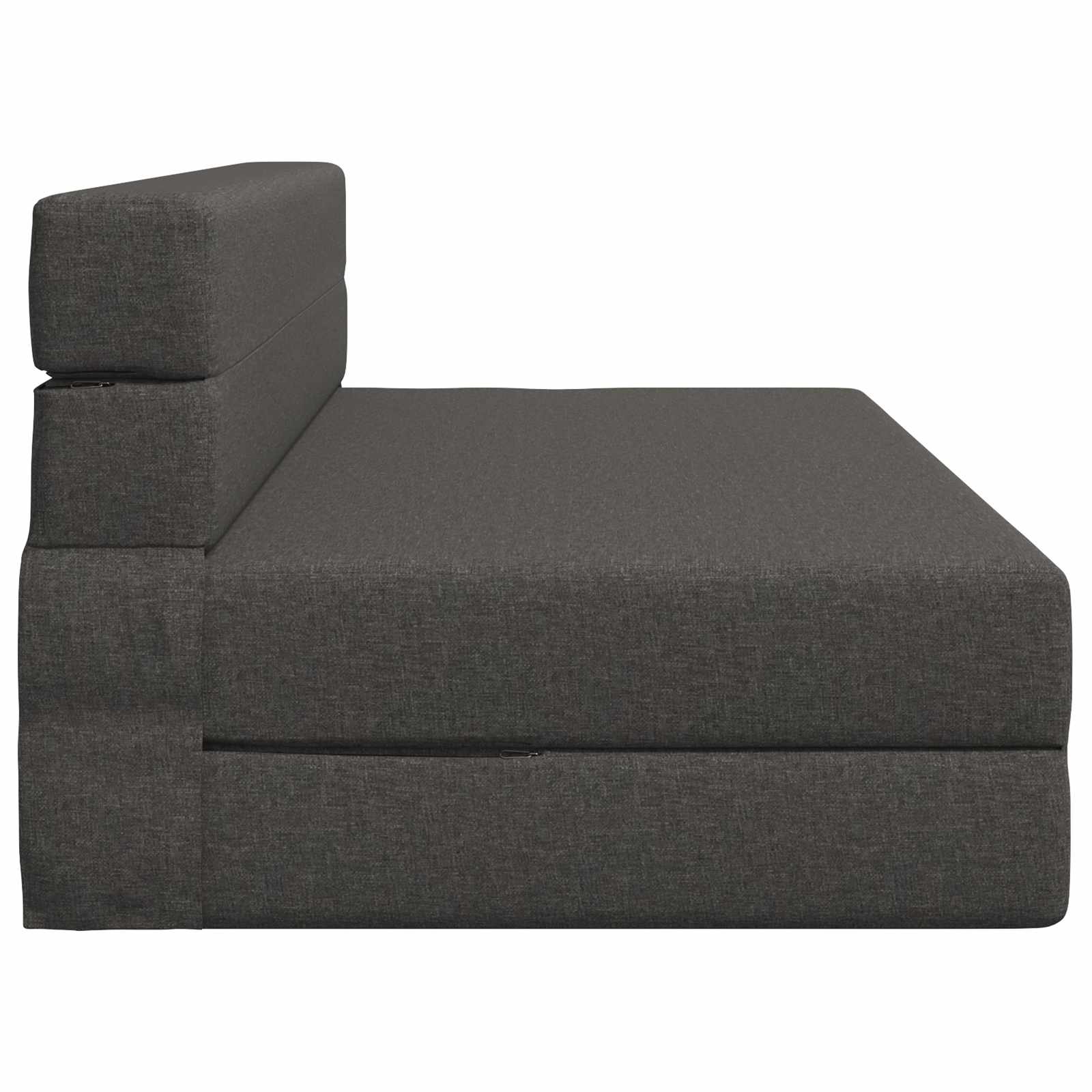 Klappsofa Bett Dunkelgrau 152 x 86,5 x 60 cm Stoff