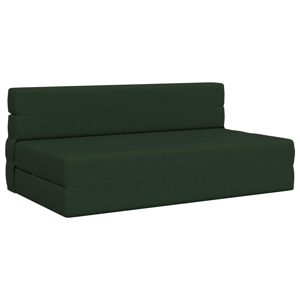 Klappsofa Bett Dunkelgrün 152 x 86,5 x 60 cm Stoff