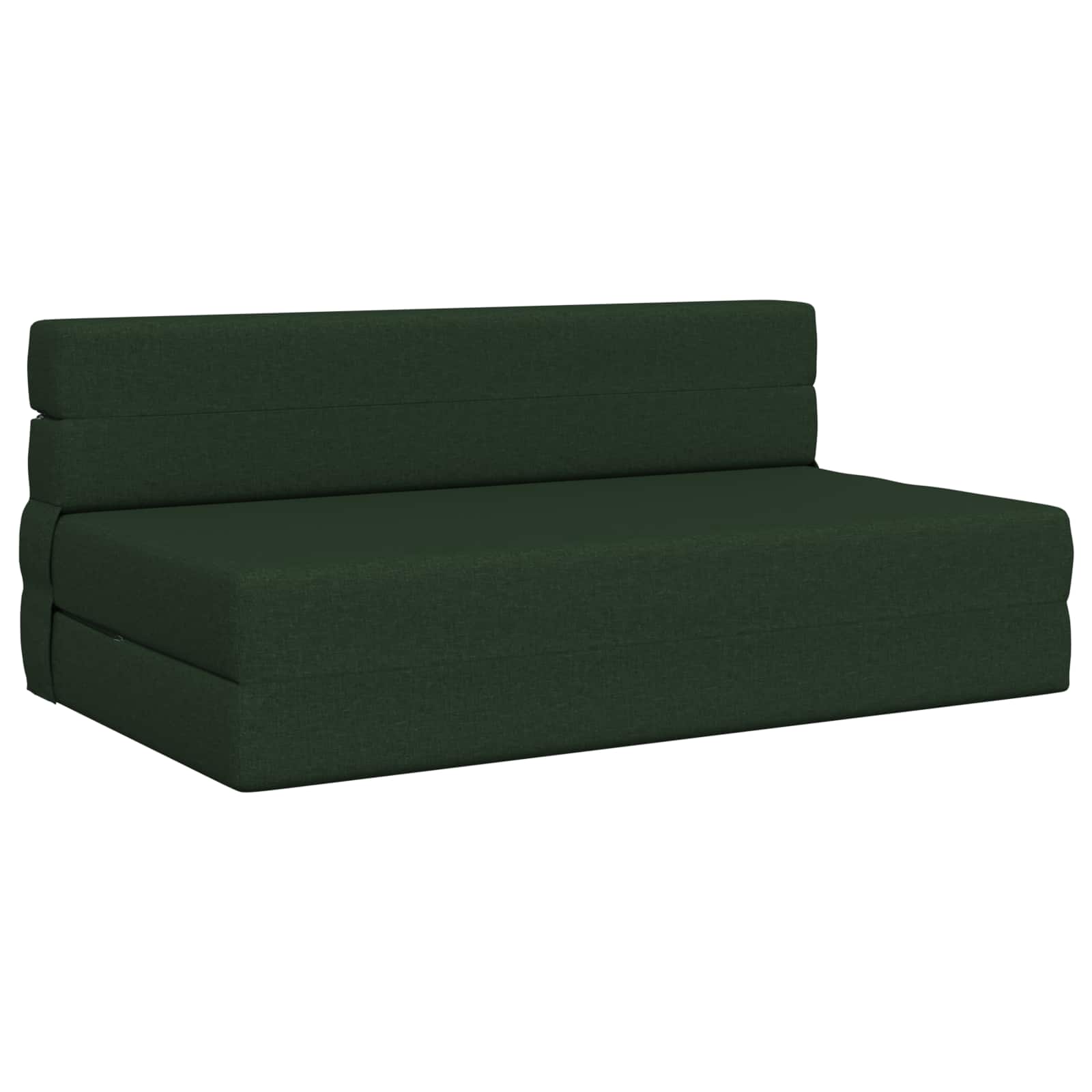 Klappsofa Bett Dunkelgrün 152 x 86,5 x 60 cm Stoff