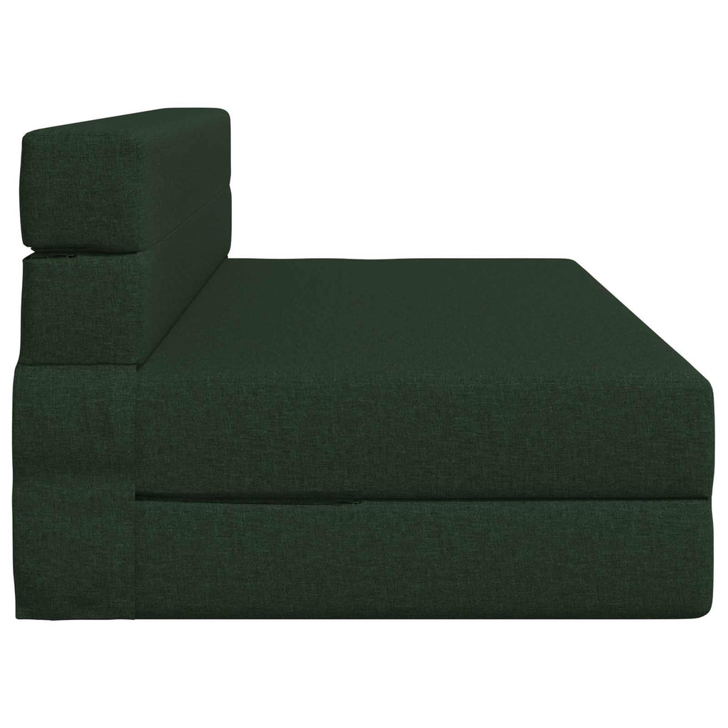 Klappsofa Bett Dunkelgrün 152 x 86,5 x 60 cm Stoff