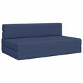 Klappsofa Bett Blau 152 x 86,5 x 60 cm Stoff