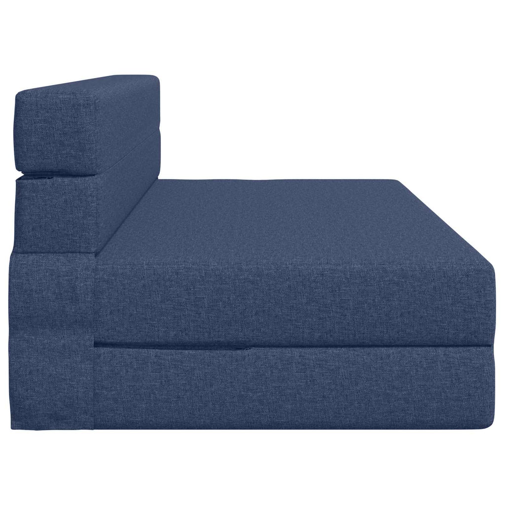 Klappsofa Bett Blau 152 x 86,5 x 60 cm Stoff