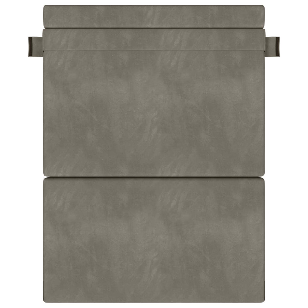 Klappsofa Bett Hellgrau 152 x 86,5 x 60 cm Stoff