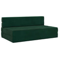 Klappsofa Bett Dunkelgrün 152 x 86,5 x 60 cm Stoff