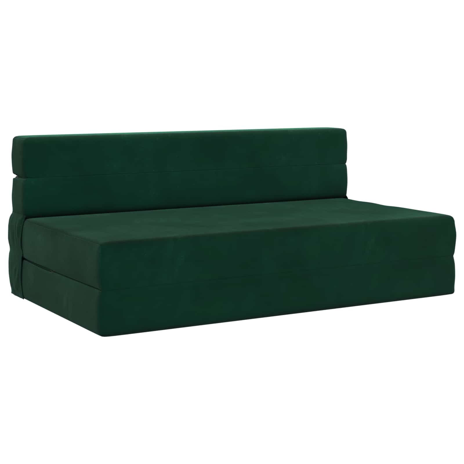 Klappsofa Bett Dunkelgrün 152 x 86,5 x 60 cm Stoff