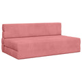 Klappsofa Bett Rosa 152 x 86,5 x 60 cm Stoff