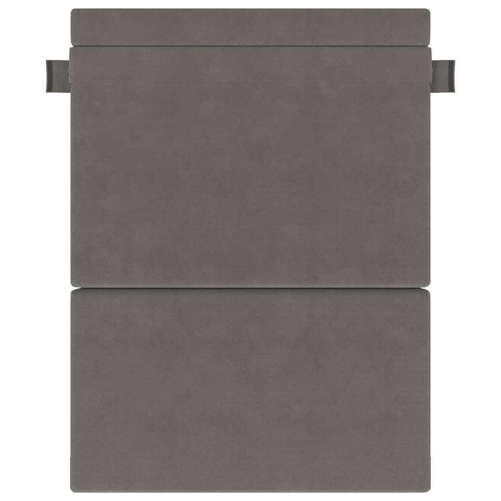 Klappsofa Bett Hellgrau 152 x 86,5 x 60 cm Stoff