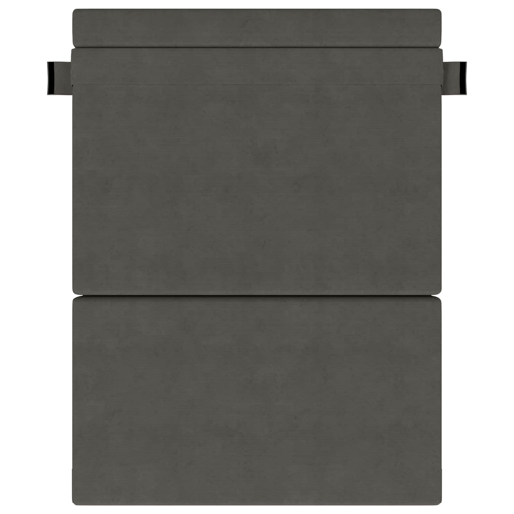 Klappsofa Bett Dunkelgrau 152 x 86,5 x 60 cm Stoff