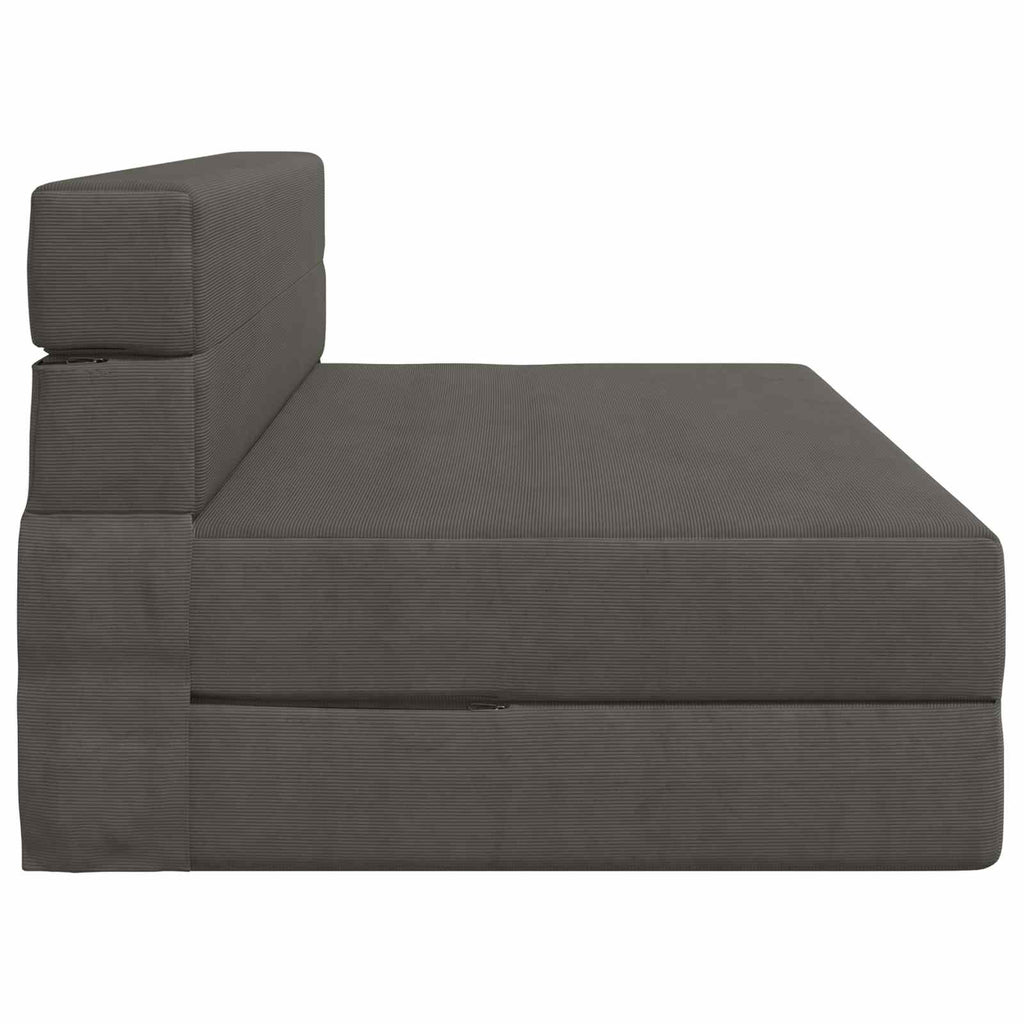 Klappsofa Bett Dunkelgrau 152 x 86,5 x 60 cm Stoff