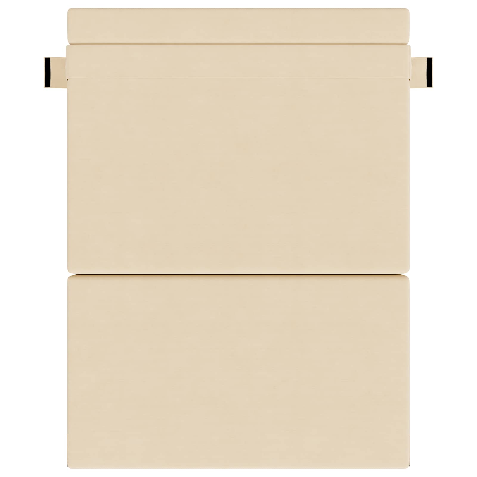Klappsofa Bett Creme 152 x 86,5 x 60 cm Stoff