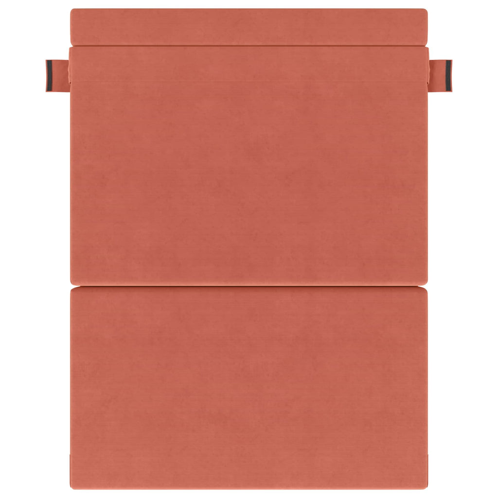 Klappsofa Bett Rot-Orange 152 x 86,5 x 60 cm Stoff