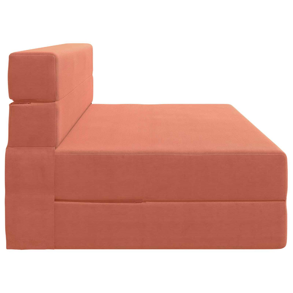 Klappsofa Bett Rot-Orange 152 x 86,5 x 60 cm Stoff