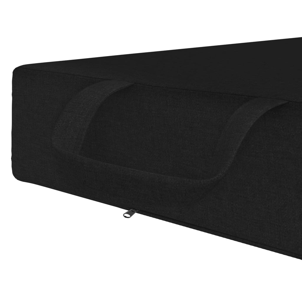 Klappsofa Bett 75 x 63 x 45 cm Schwarz