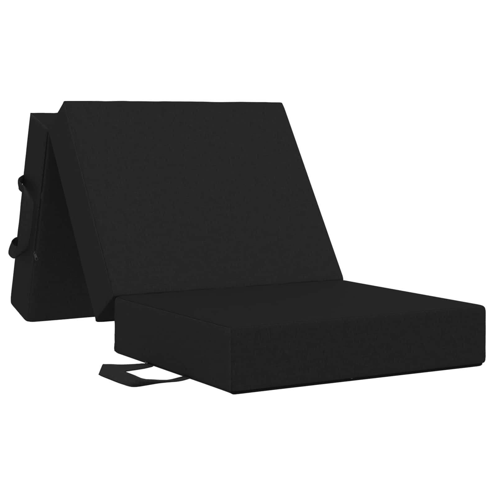 Klappsofa Bett 75 x 63 x 45 cm Schwarz
