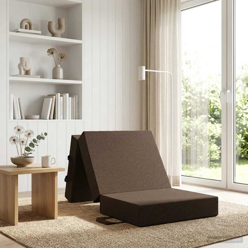 Klappsofa Bett 90 x 63 x 45 cm Taupe