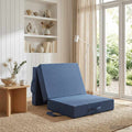 Klappsofa Bett 90 x 63 x 45 cm Blau