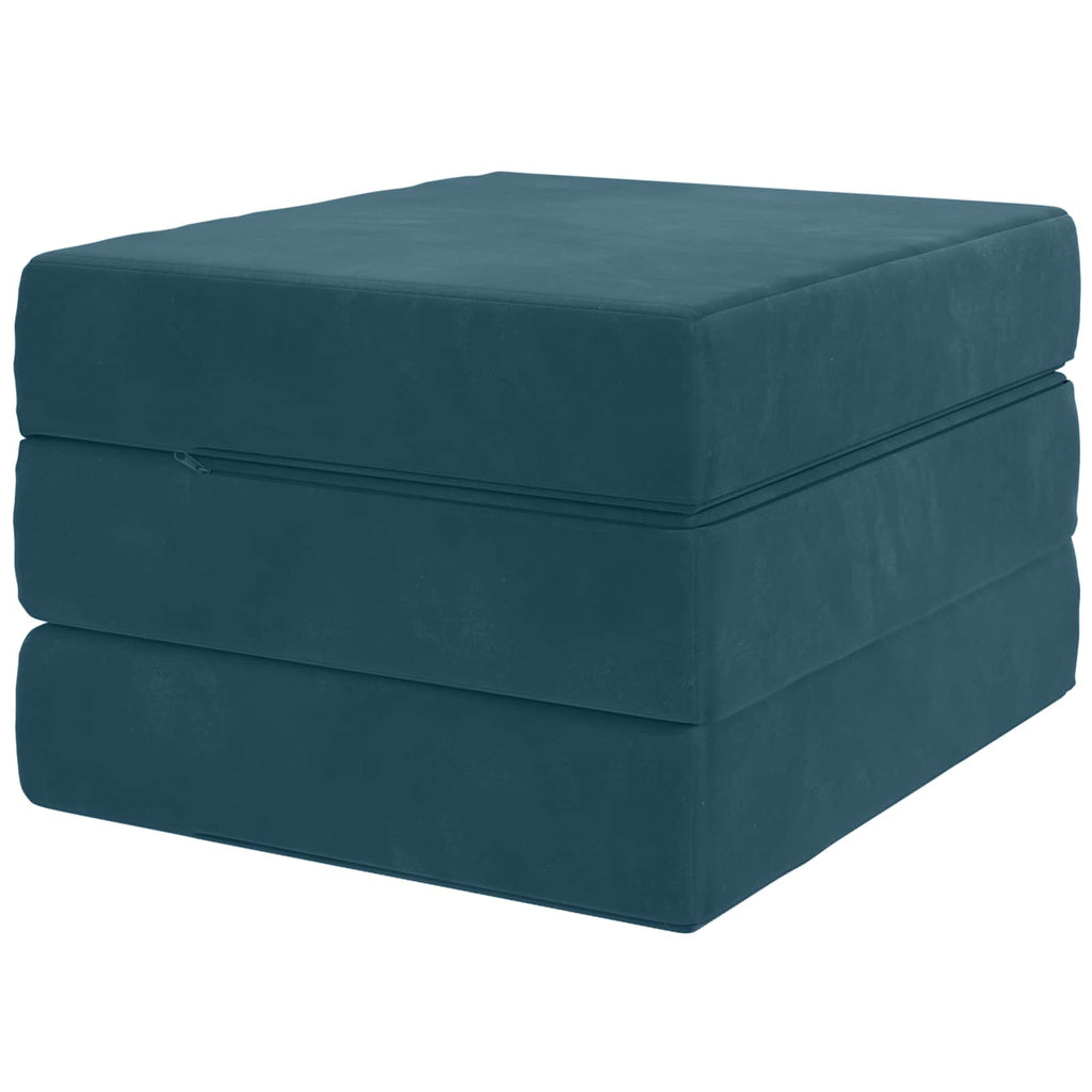 Klappsofa Bett 75 x 63 x 45 cm Blau