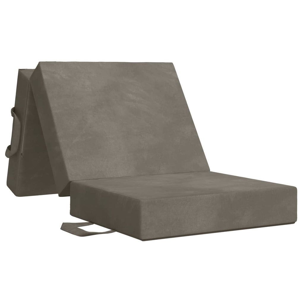 Klappsofa Bett 75 x 63 x 45 cm Hellgrau