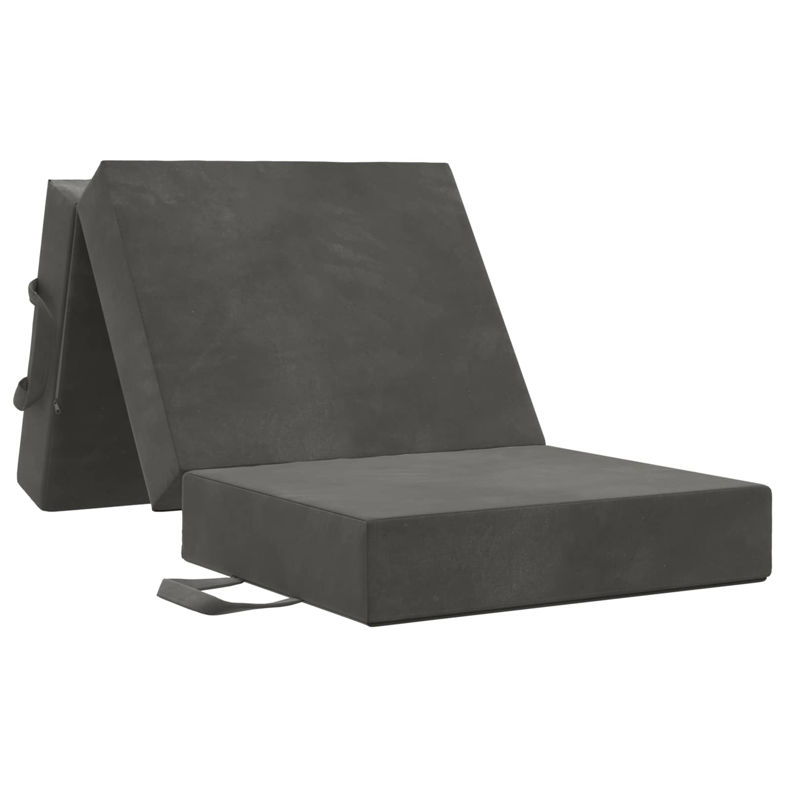 Klappsofa Bett 75 x 63 x 45 cm Dunkelgrau